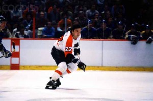 Philadelphia Flyers' Reggie Leach in Hockey Action