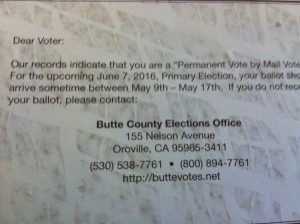 election ballot info