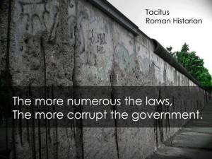 corrupt government Tacitus