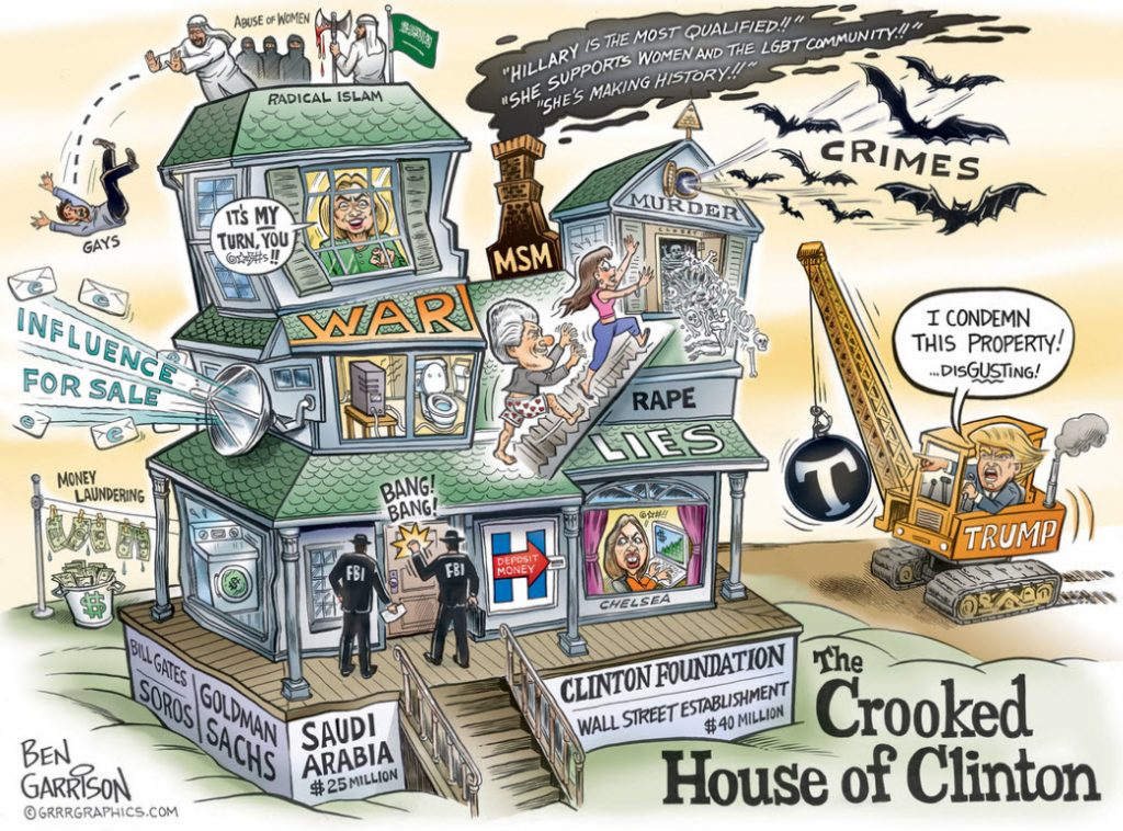 Clinton Crooked House of ben garrison
