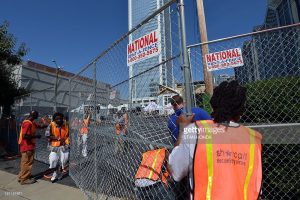 DNC convention fence 2016 Getty