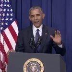 Obama yuks it up Munich terror