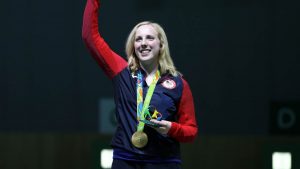 Olymics Rio First Gold Medal American Virginia Thrasher