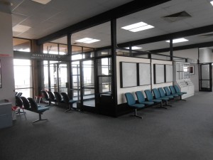 The TSA's former holding area.