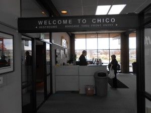 But there's no one here to welcome to Chico.